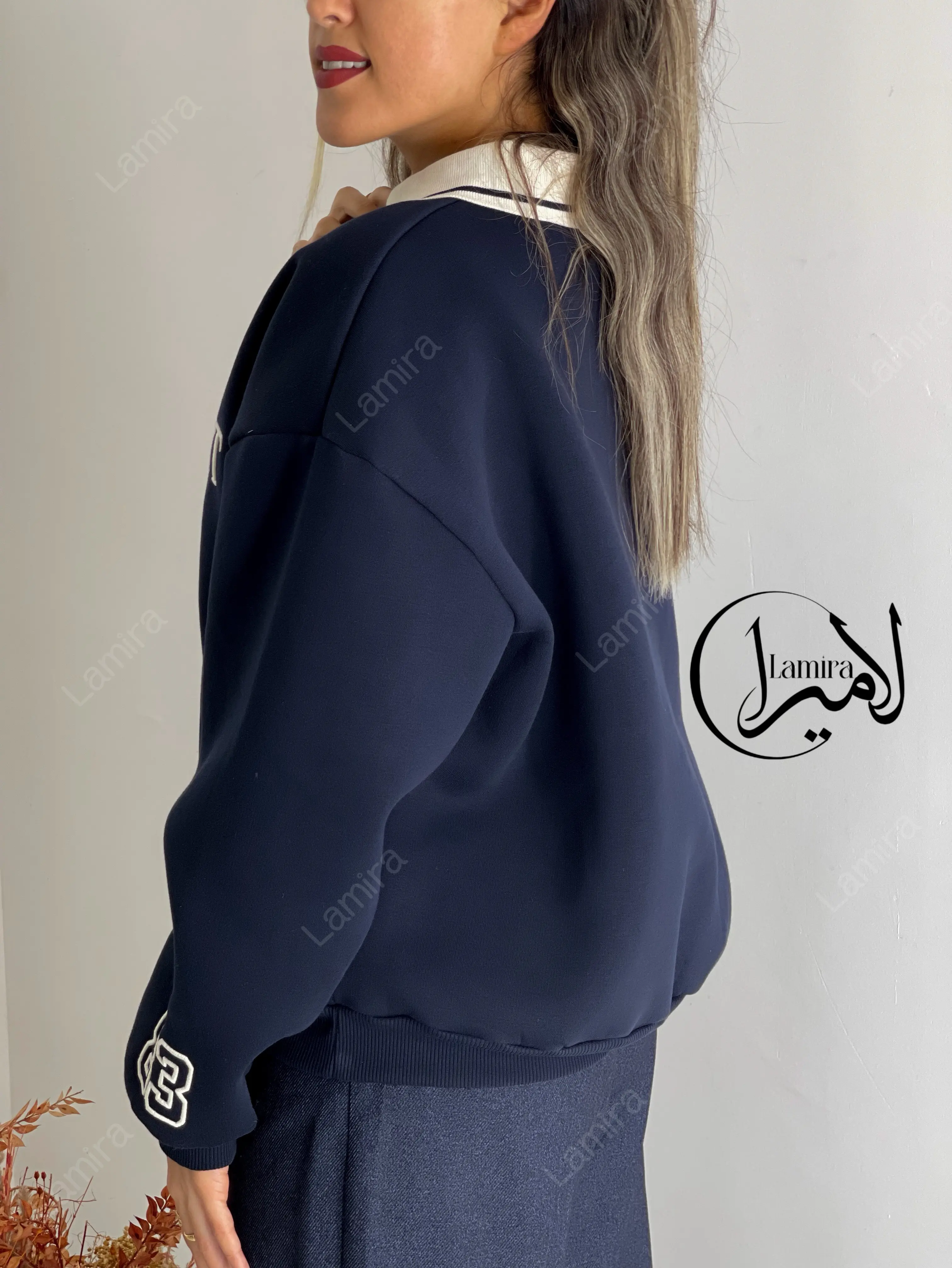 دورس اسپرت تو کرک گلدوزی یقه دار Department